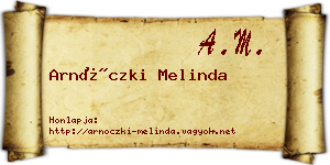 Arnóczki Melinda névjegykártya